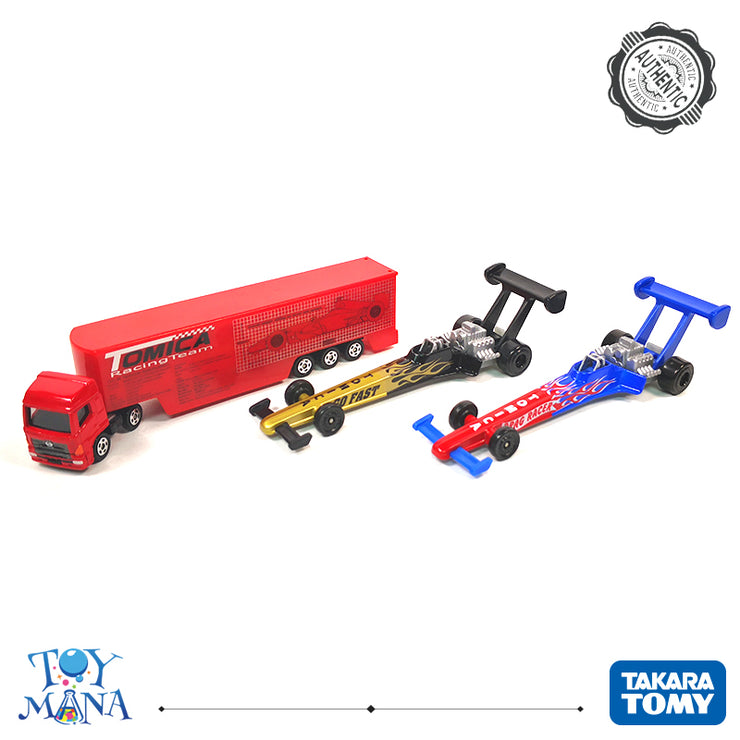 [Tomica Racing Team Pack] Racing Transporter + Drag Car