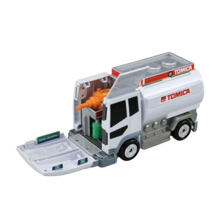 Tomica Transform! Tank Truck Gas Station Asia Ver